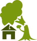 Storm damage cleanup service hover icon